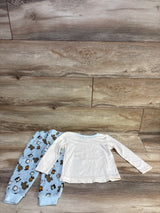 Member's Mark 2pc Pajama Set Ivory sz 2T