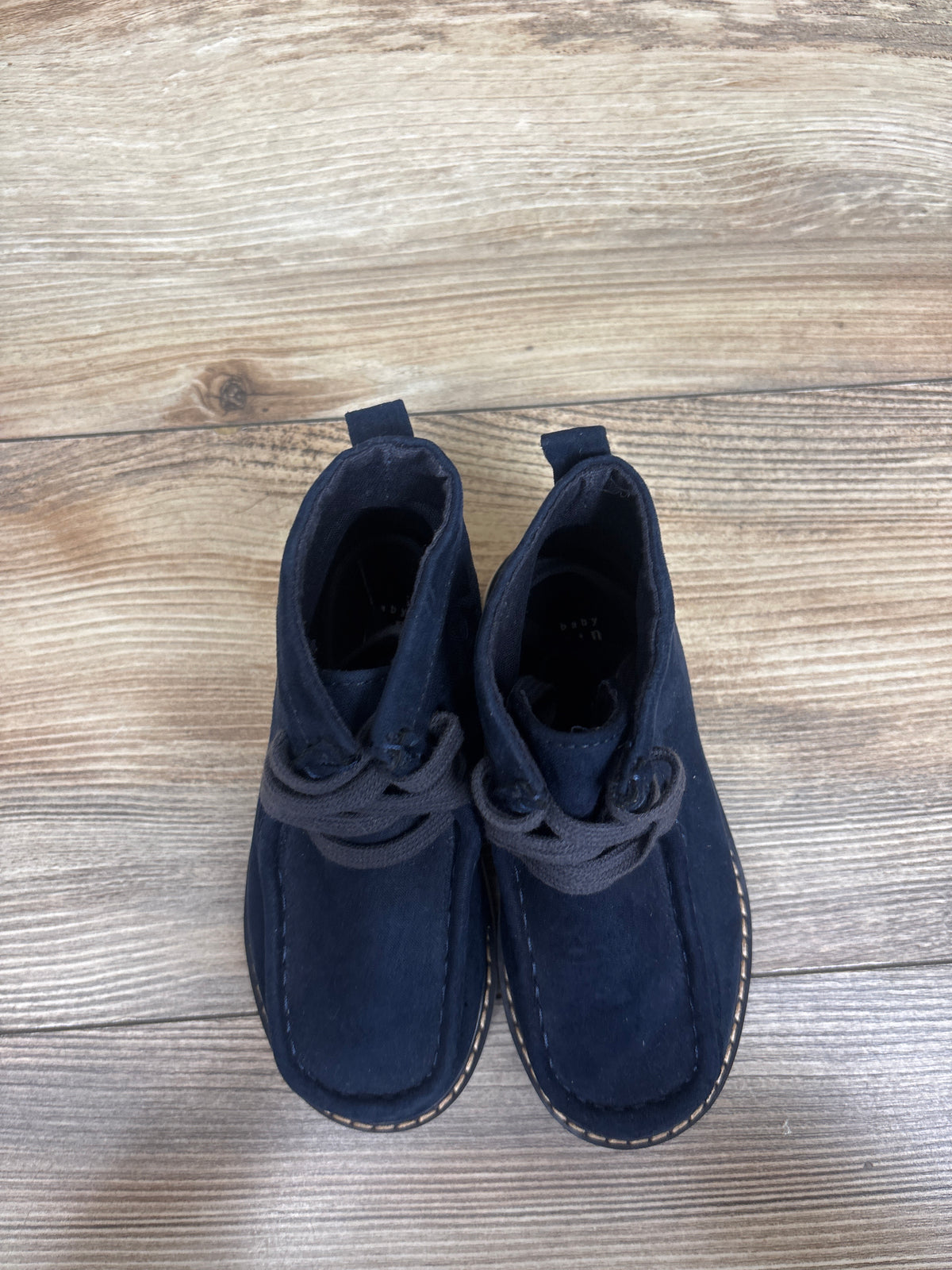 Baby Gap Faux-Suede Moc Toe Chukka Boots Navy sz 9c