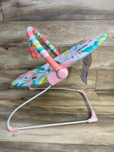 NEW Bright Starts Bouncer Soothing Vibrations in Flamingo Vibes