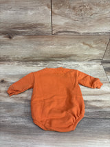 Little Planet Oh! Hi Pumpkin Pie Sweatshirt Bubble Romper Orange sz 6m