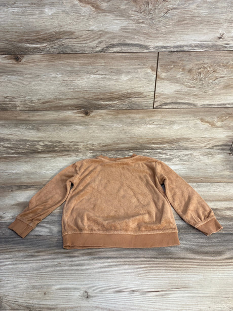 Little Co. Peace Love Terry Cloth Sweatshirt Brown sz 2T - Me n Mommy To Be
