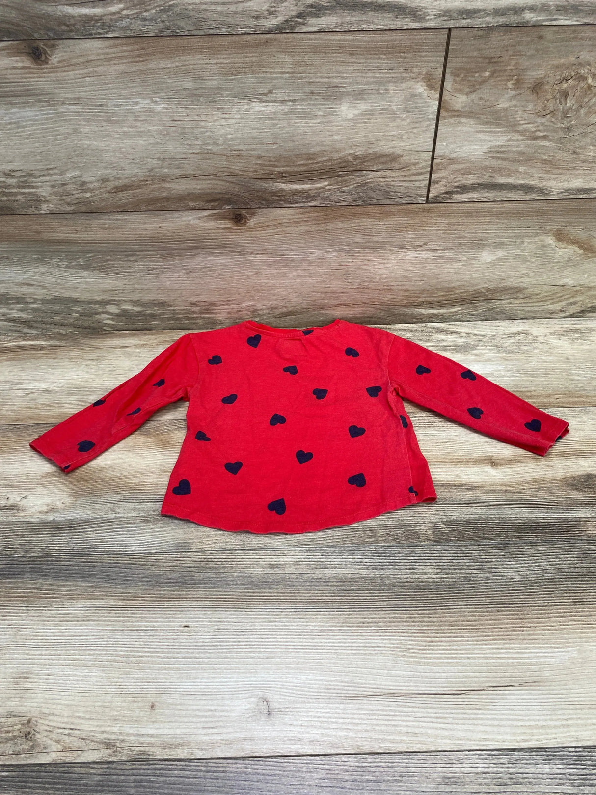 Baby Gap Heart Print Shirt Red sz 2T