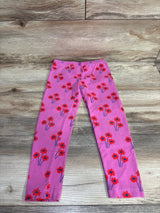 Hanna Andersson Floral Print Leggings Pink sz 4T