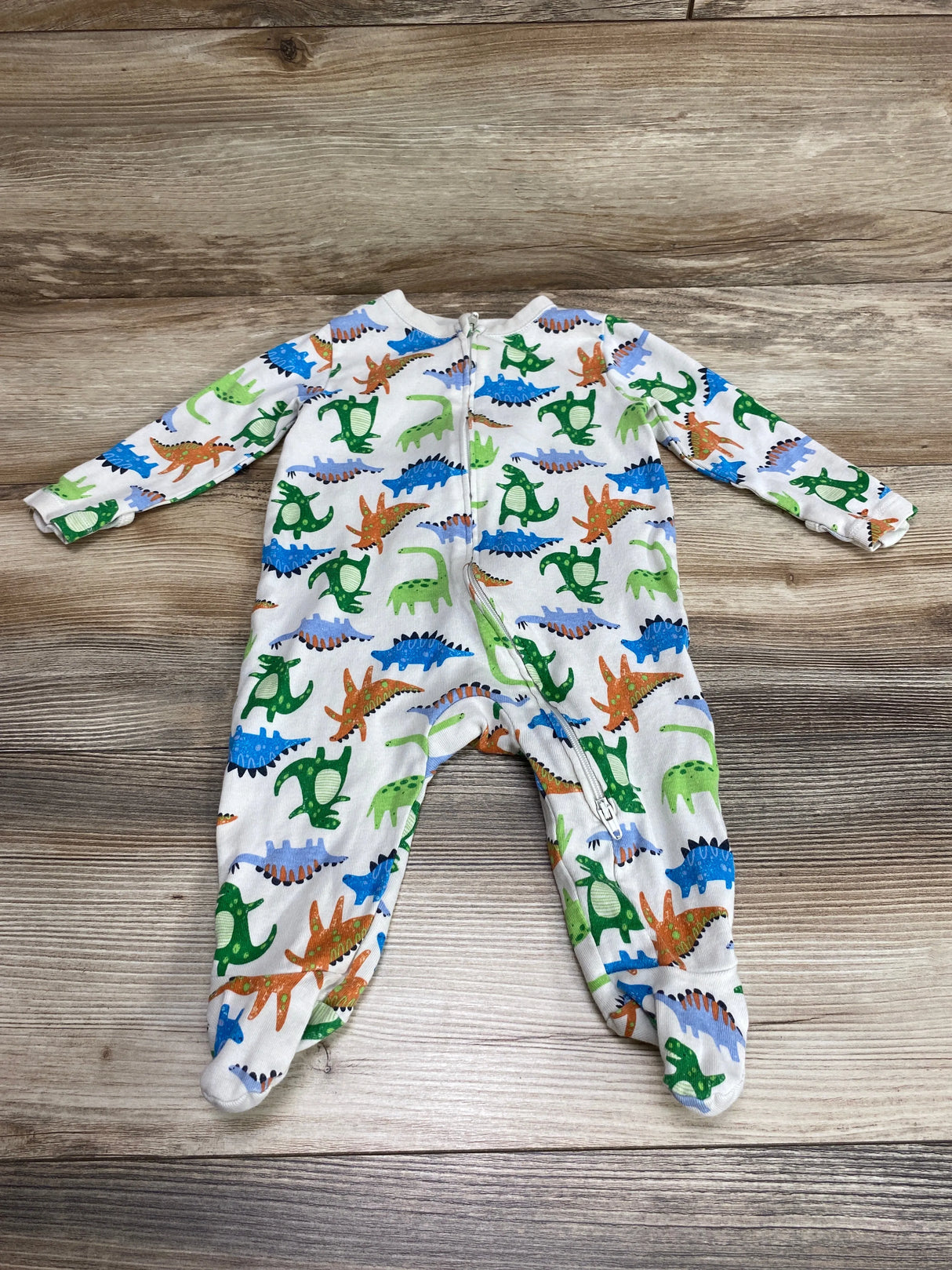 Old Navy Dinosaur Sleeper Beige sz 3-6m