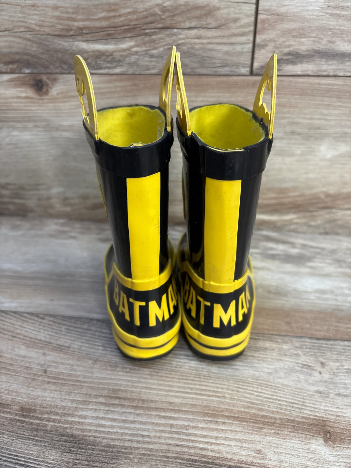 Batman Rain Boots Black sz 7/8c