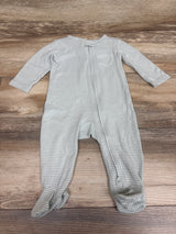 Child Of Mine Striped Sleeper Green sz 3-6m