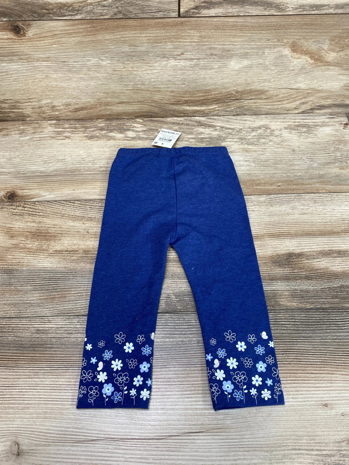 NEW First Impressions Floral Leggings Blue sz 12m