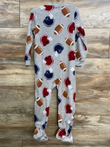 Carter's Football Blanket Sleeper Grey sz 3T