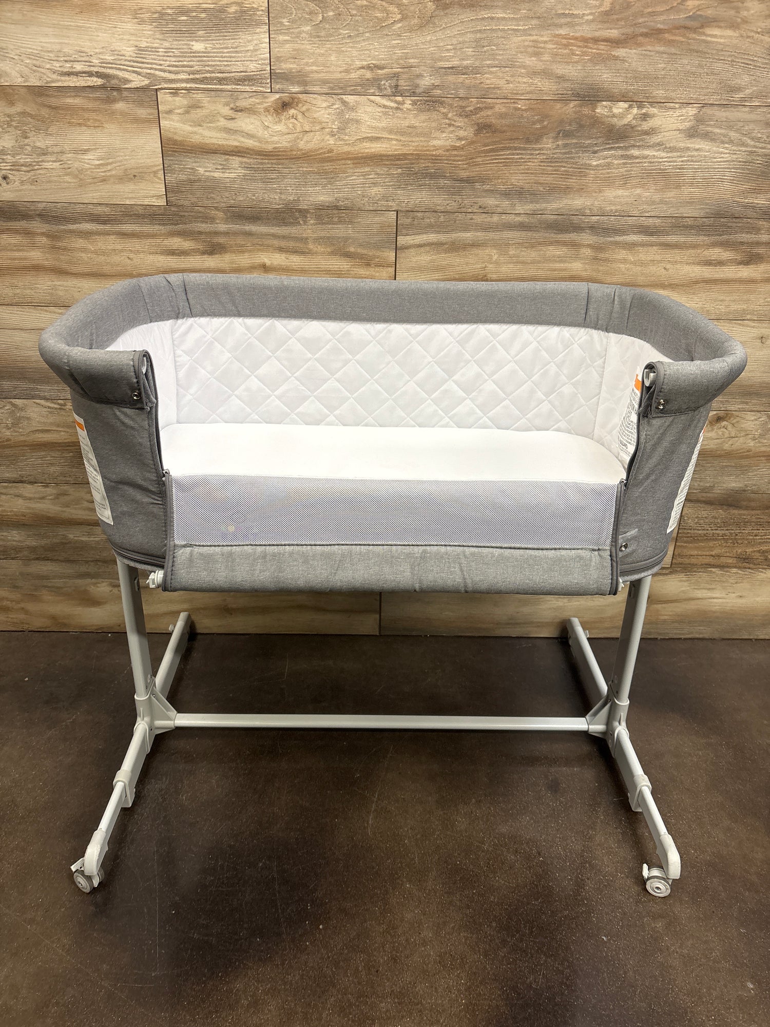 KOOLABABY 3-in-1 Baby Bassinet Bedside Sleeper in Grey*
