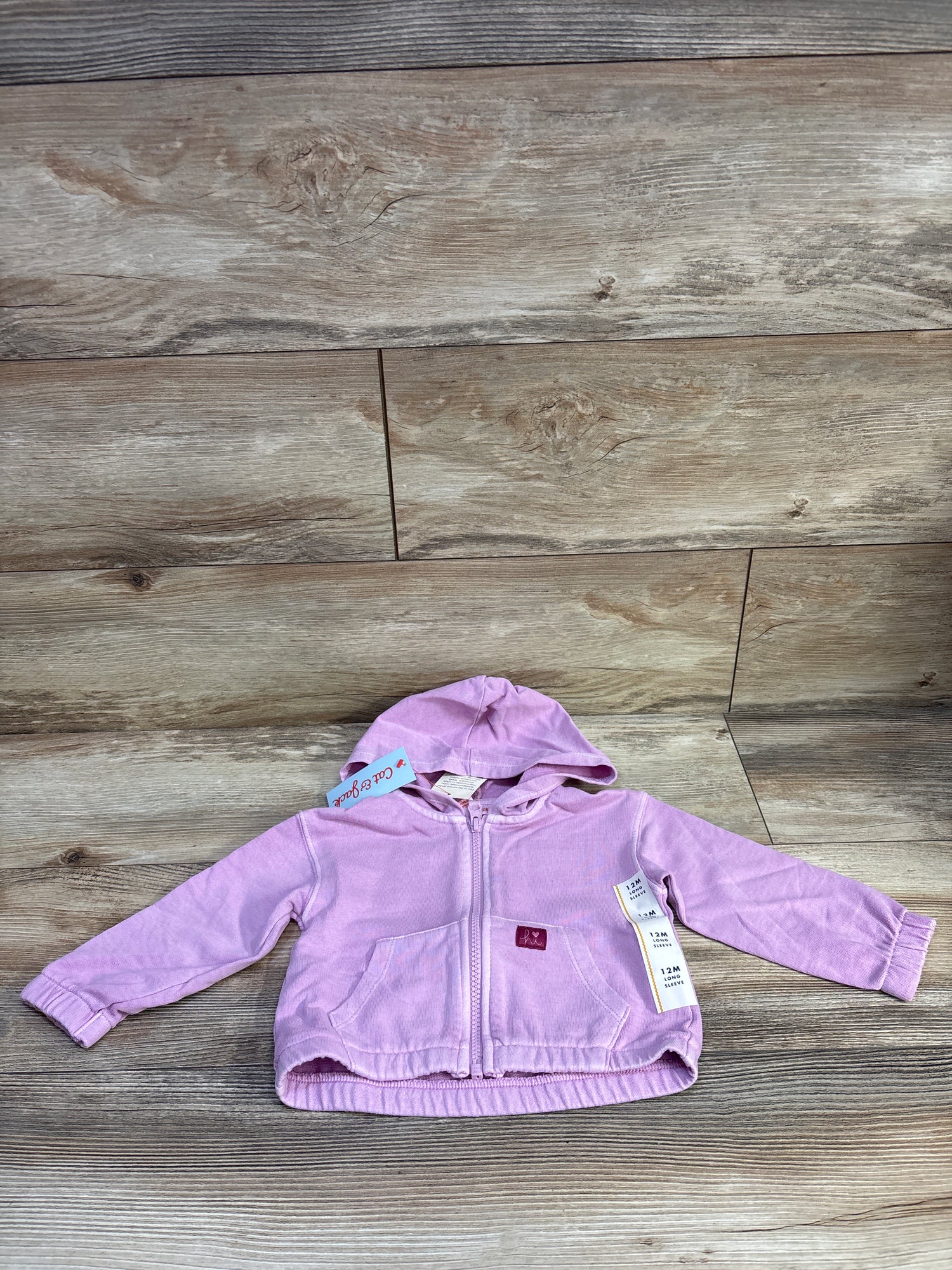 NEW Cat & Jack Full Zip Jacket Purple sz 12m