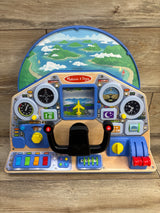 Melissa & Doug Wooden Jet Pilot Interactive Dashboard