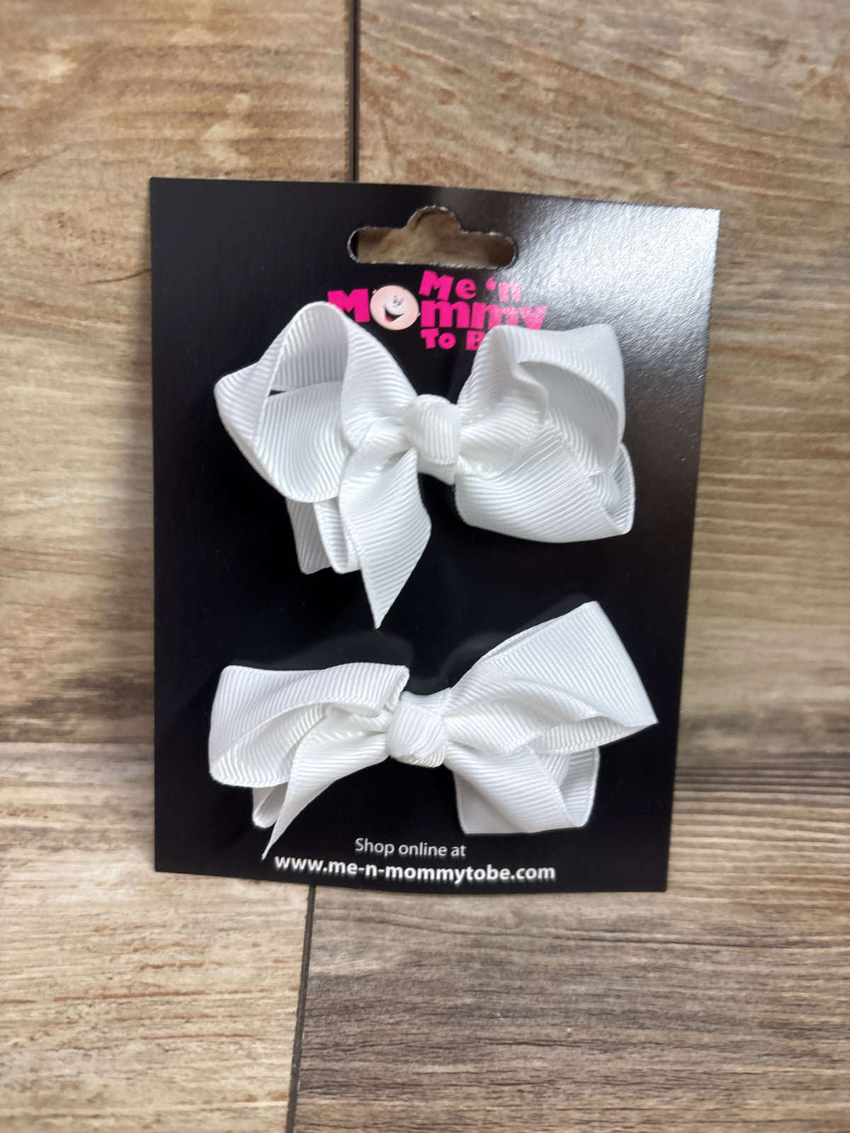 NEW Hair Bows 2pk White