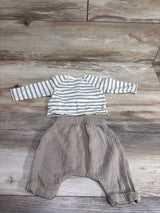 Cloud Island 2pc Long Sleeve Henley Shirt & Pants Set Tan sz Newborn