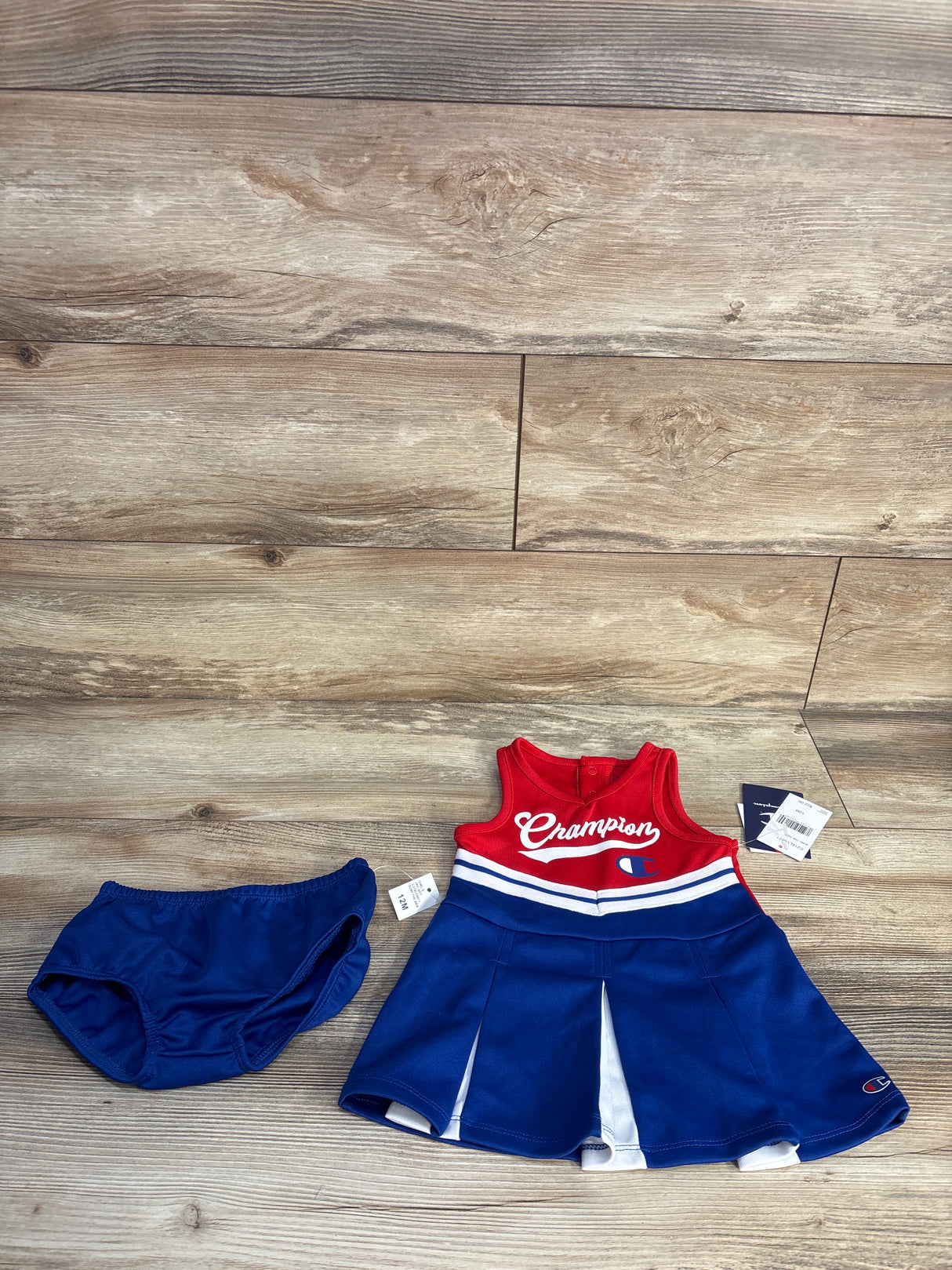 NEW Champion 2pc Cheerleader Dress & Bloomers Set Red sz 12m