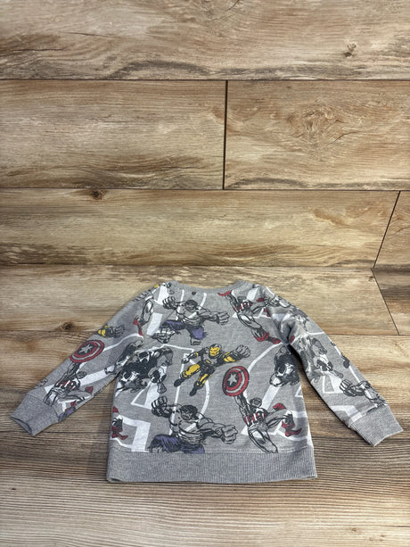Marvel Avengers Sweatshirt Grey sz 3T - Me n Mommy To Be