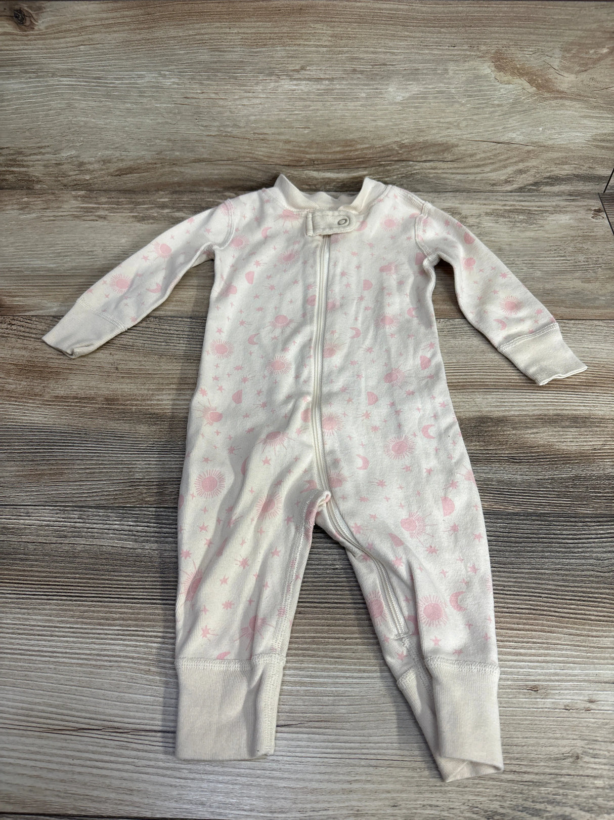 Hanna Andersson Star & Sun Sleeper Beige sz 3-6m