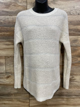Isabel Maternity Chunky Knit Sweater White sz Medium
