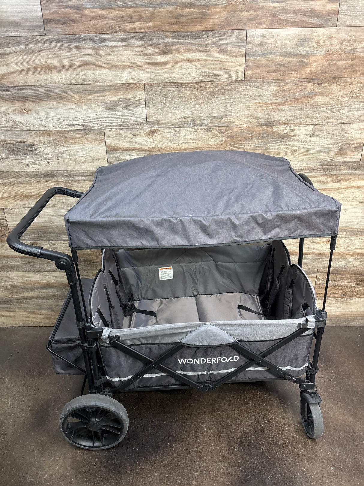 WONDERFOLD X4 Push & Pull Stroller Wagon 4-Seater Grey