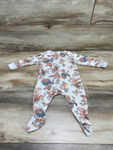 Old Navy Floral Paisley Sleeper White sz 6-9m