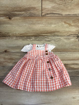 Just Lizzy 2pc Polka Dot Bodysuit & Seersucker Dress Set White sz 3m
