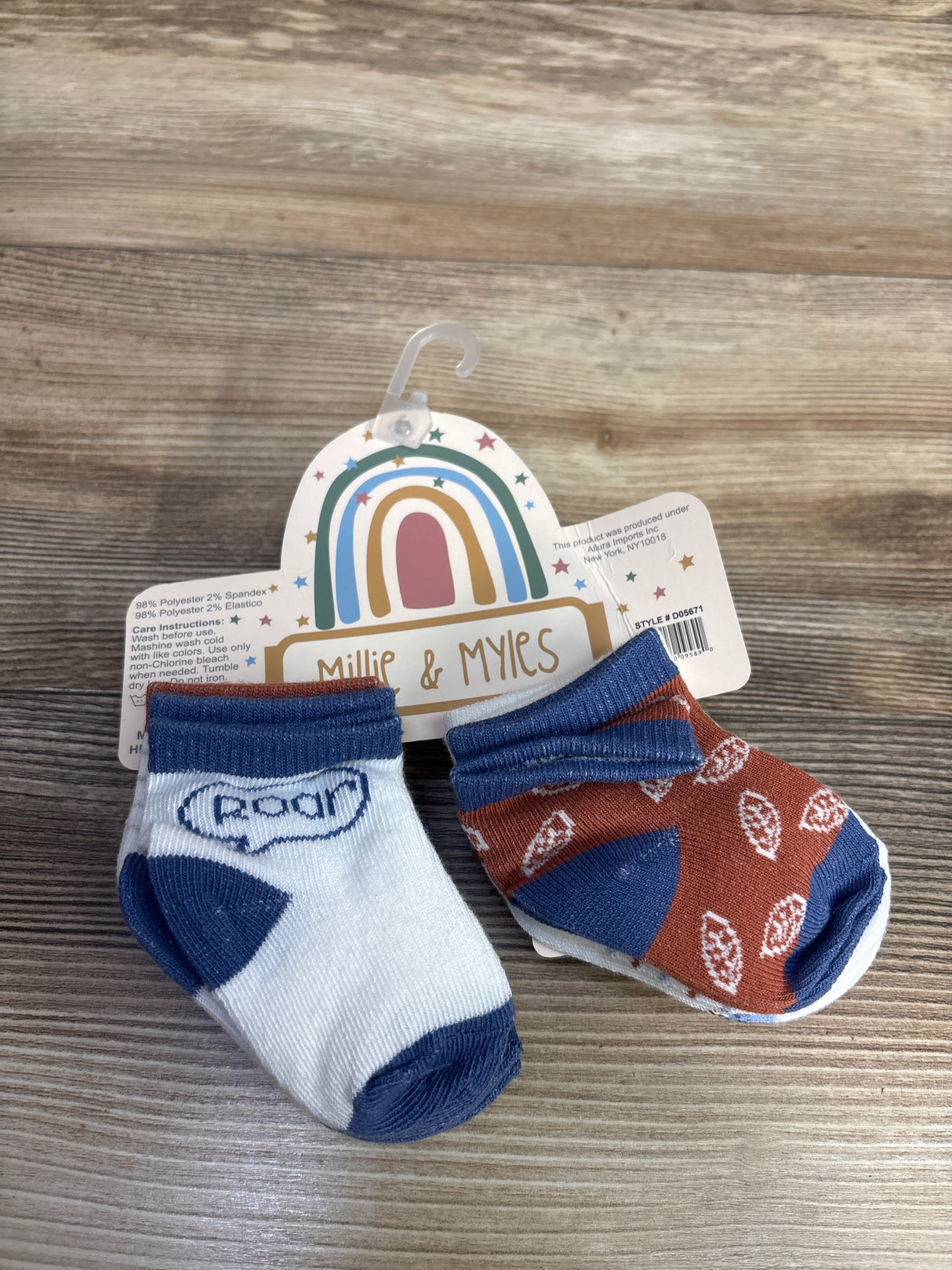 NEW Millie & Myles Socks 10pk sz 0-12m