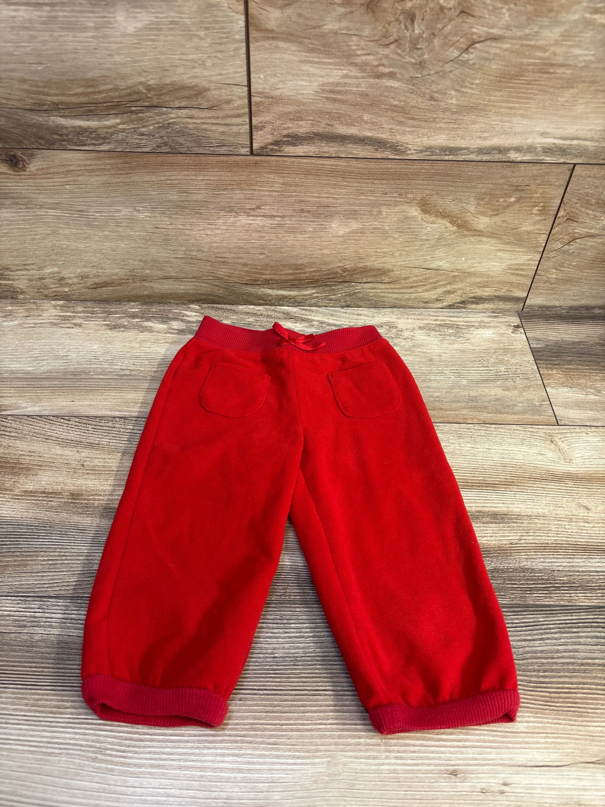 Jumping Beans Soft Fleece Joggers Red sz 18m