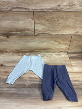 Cloud Island 2pk Pull On Pants Blue sz 0-3m