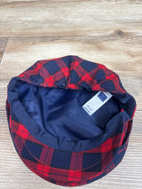 Janie & Jack Plaid Newsboy Cap Red sz 2-3T
