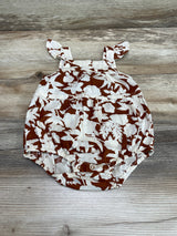 Cat & Jack Floral Romper Brown sz 3-6m