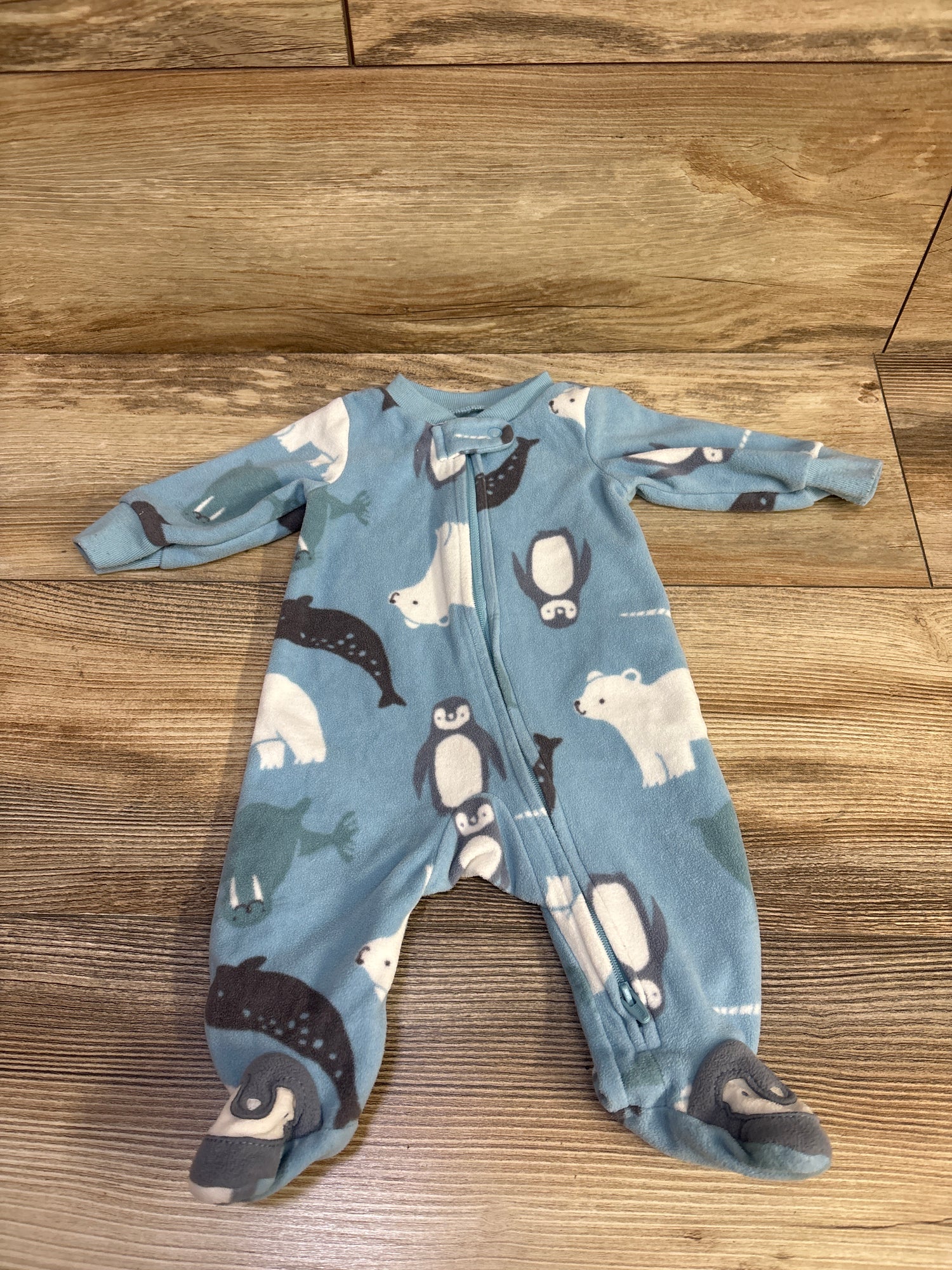 Just One You Blanket Ocean Animal Sleeper Blue sz Newborn