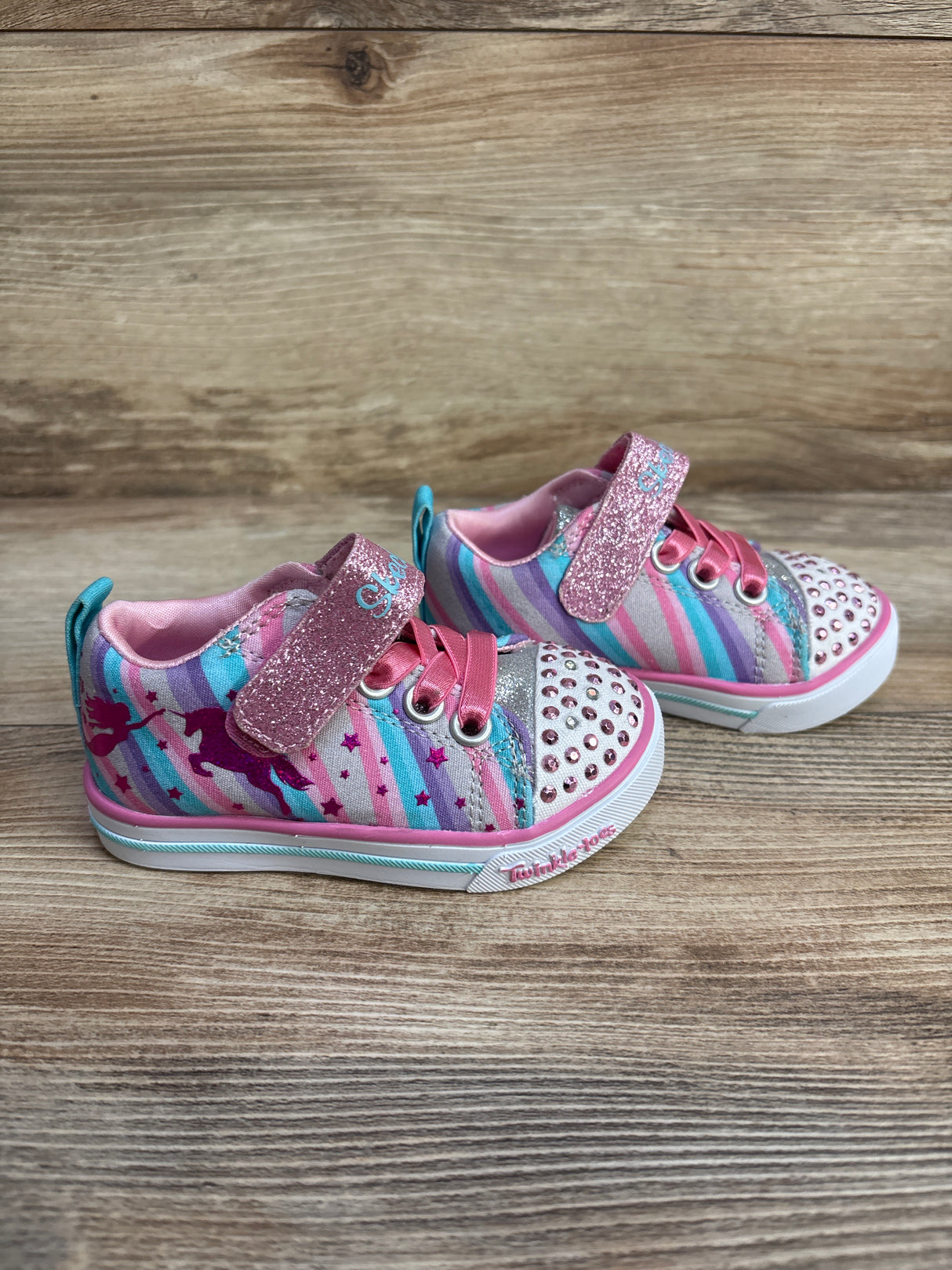 Skechers Twinkle Toes Light Up Shoes Pink sz 5c