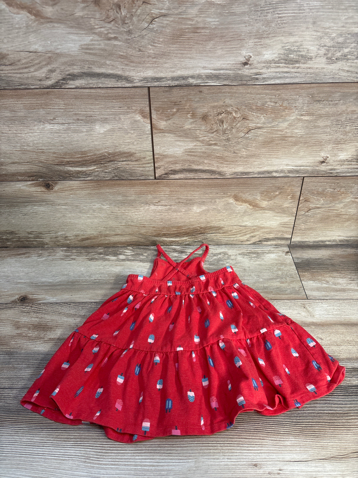 Cat & Jack Popsicle Tank Dress Red sz 2T