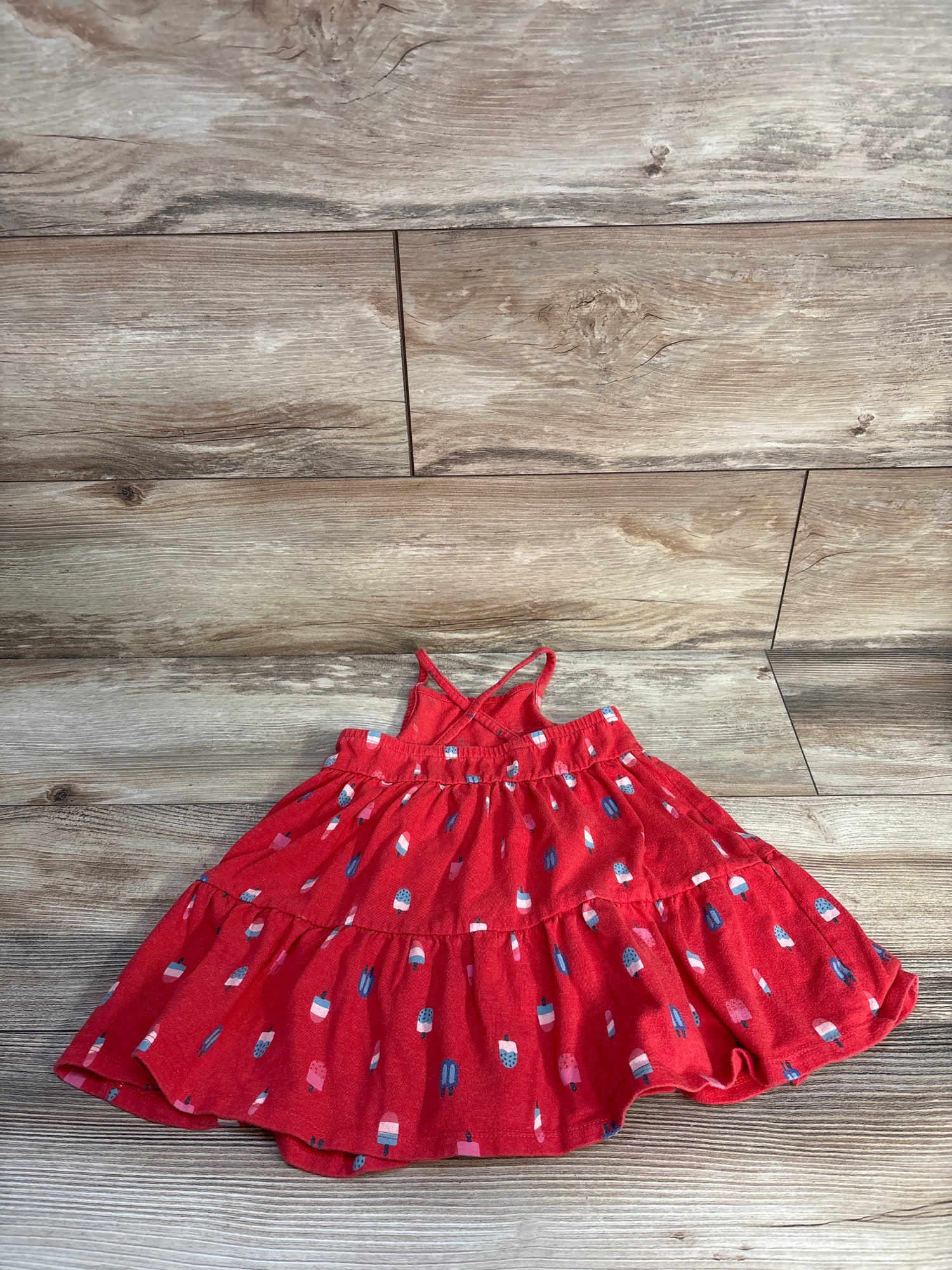 Cat & Jack Popsicle Tank Dress Red sz 2T
