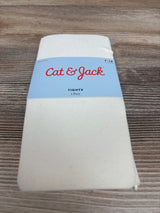 NEW Cat & Jack 1pr. Tights Cream sz 7-10
