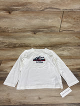NEW Janie & Jack The Alpine Express Long Sleeve Shirt White sz 4T