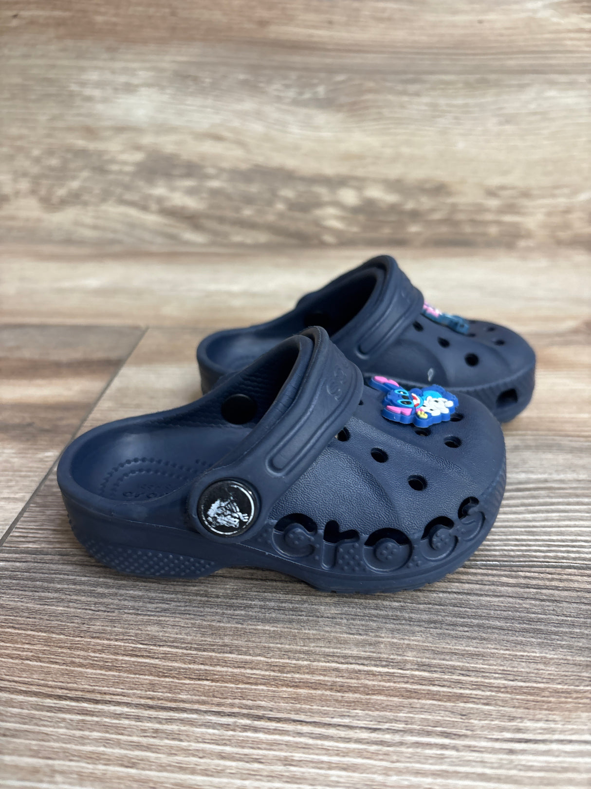 Crocs Baya Clogs w/ Jibbitz Navy sz 5c