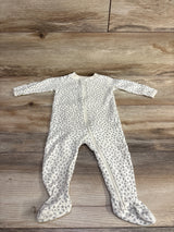 Quincy Mae Floral Sleeper White sz 3-6m