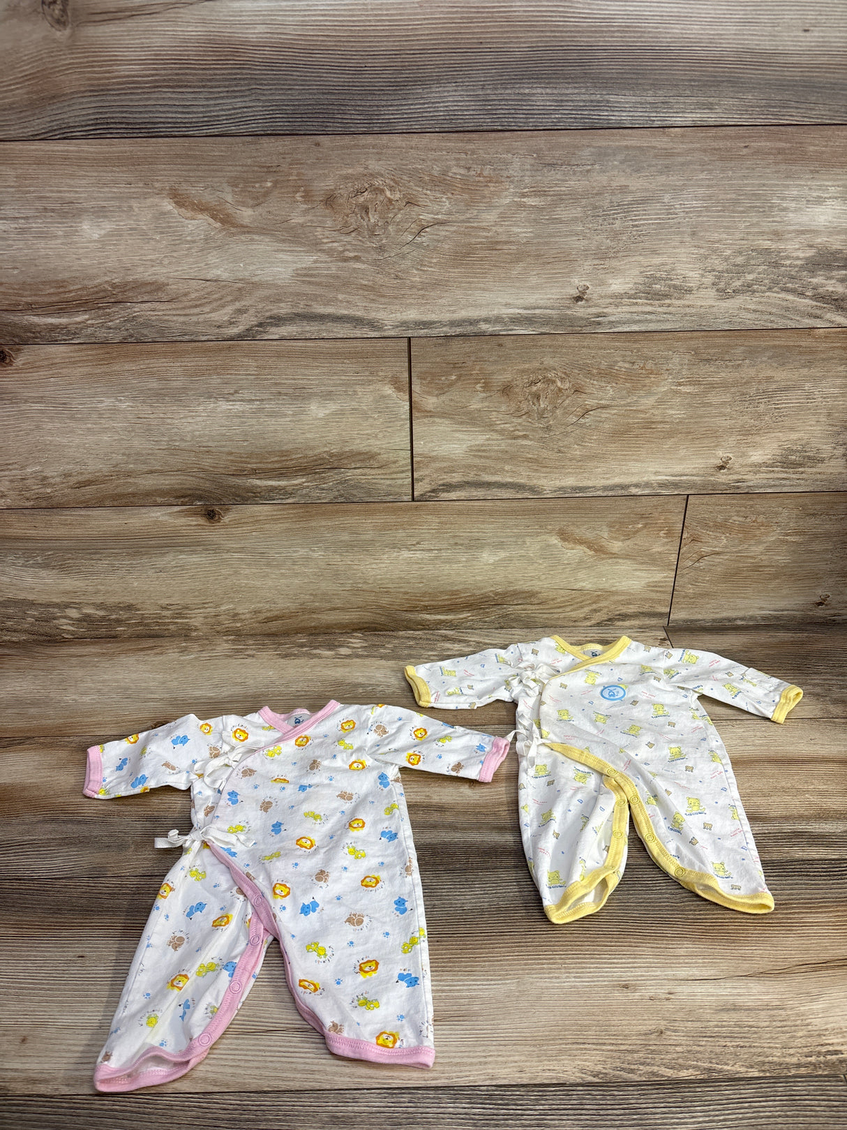 Helicopter 2pk Baby Kimono Rompers sz Newborn
