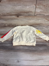 Rainbow Tassel Sweatshirt Cream sz 3T
