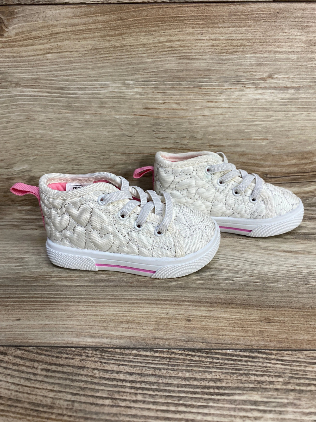Carter's Ginger High-Top Sneakers Ivory sz 4c