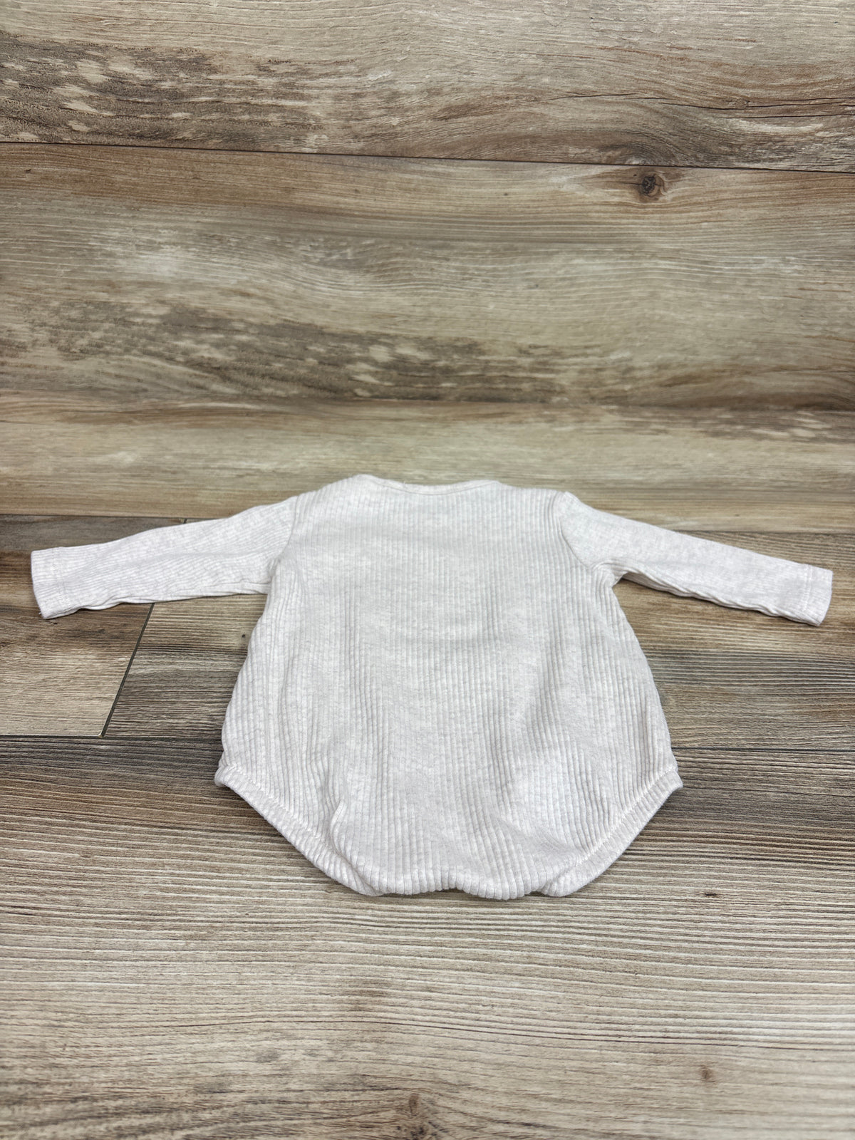 Zara Long Sleeve Ribbed Bodysuit Ivory sz 0-1m