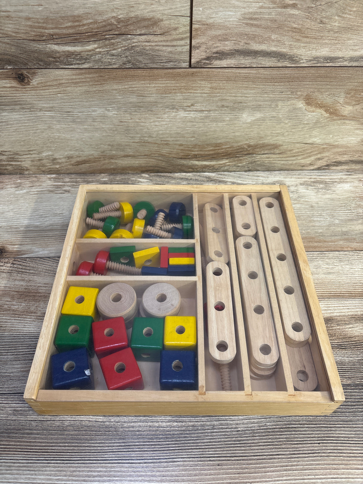Melissa & Doug Wooden Construction Building Set