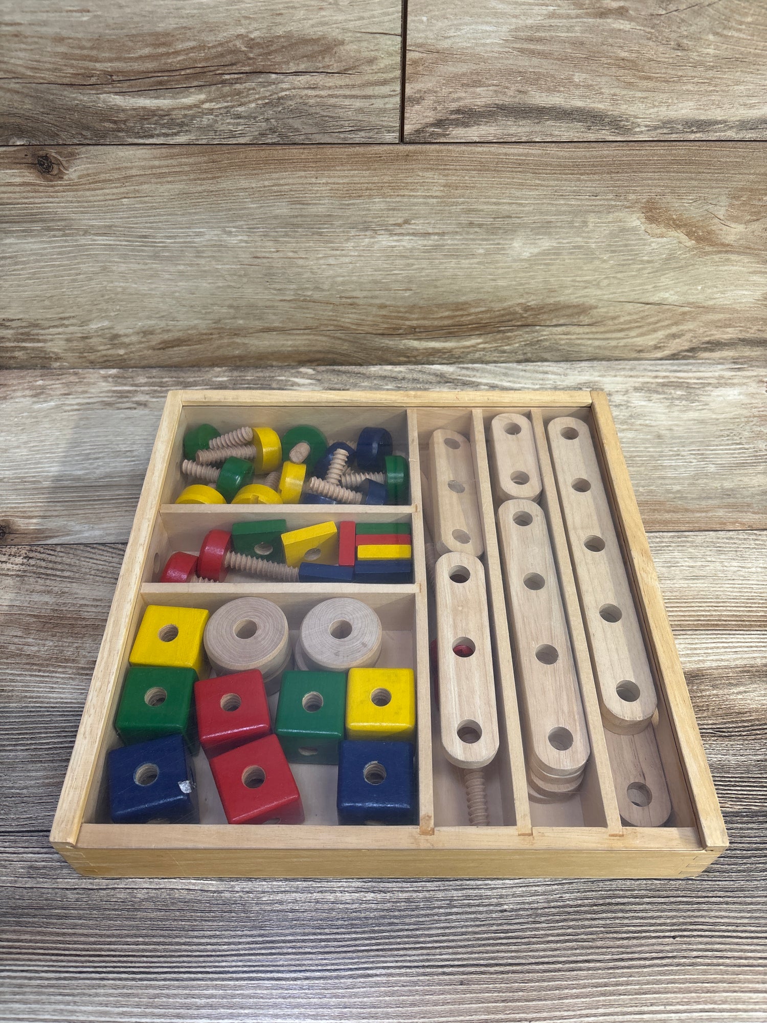 Melissa & Doug Wooden Construction Building Set