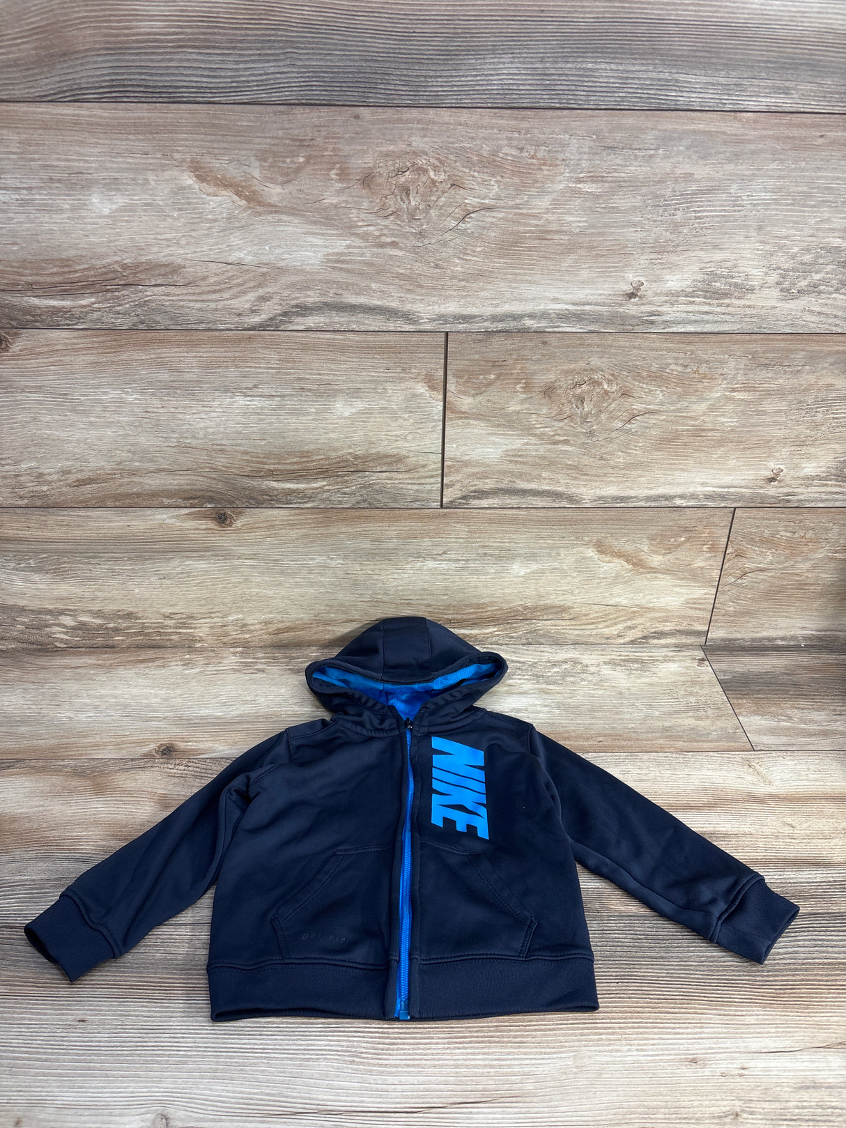 Nike Dri-Fit Full Zip Hoodie Navy sz 24m
