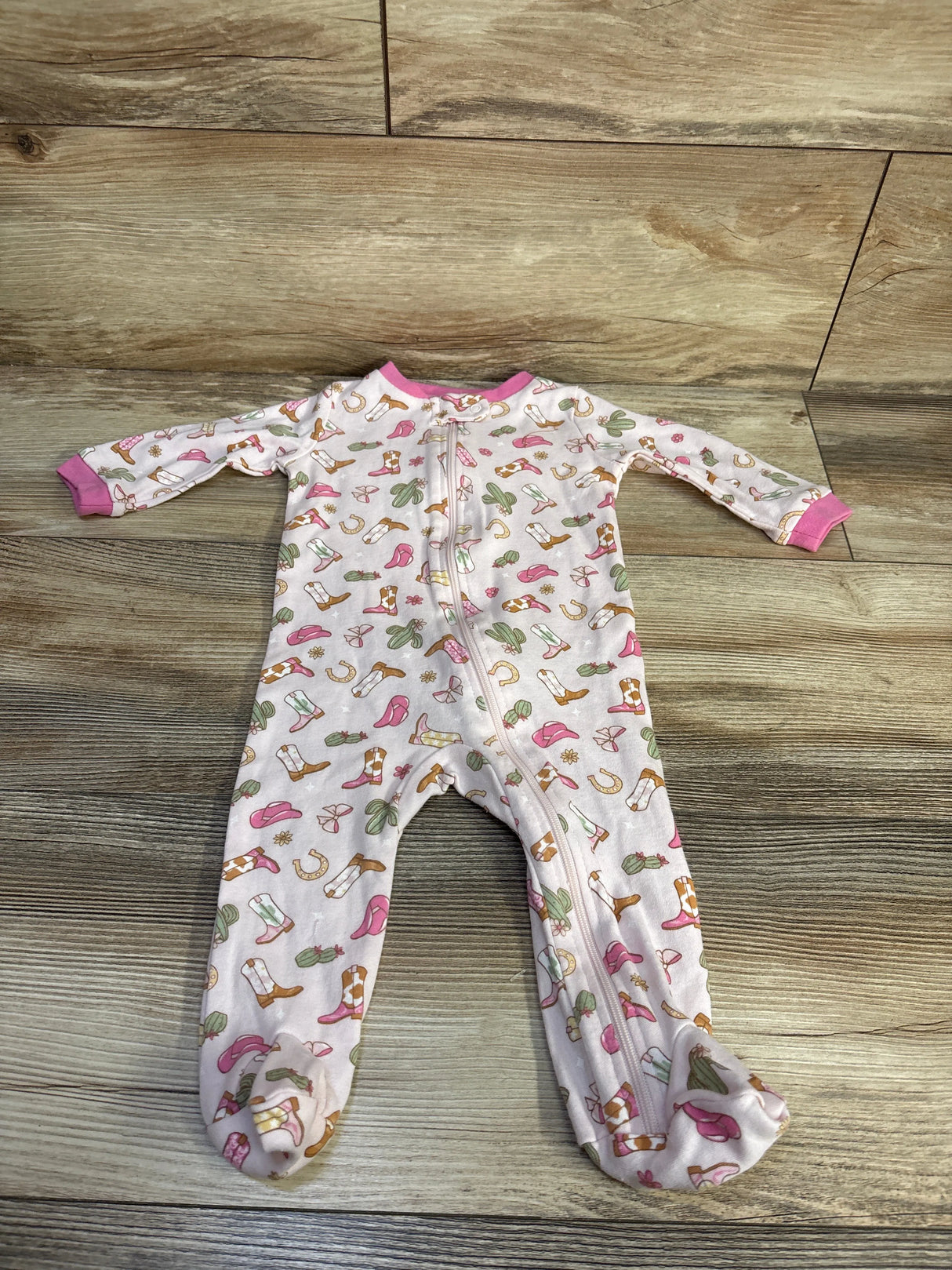 Wrangler Cowgirl Sleeper Pink sz 6-9m