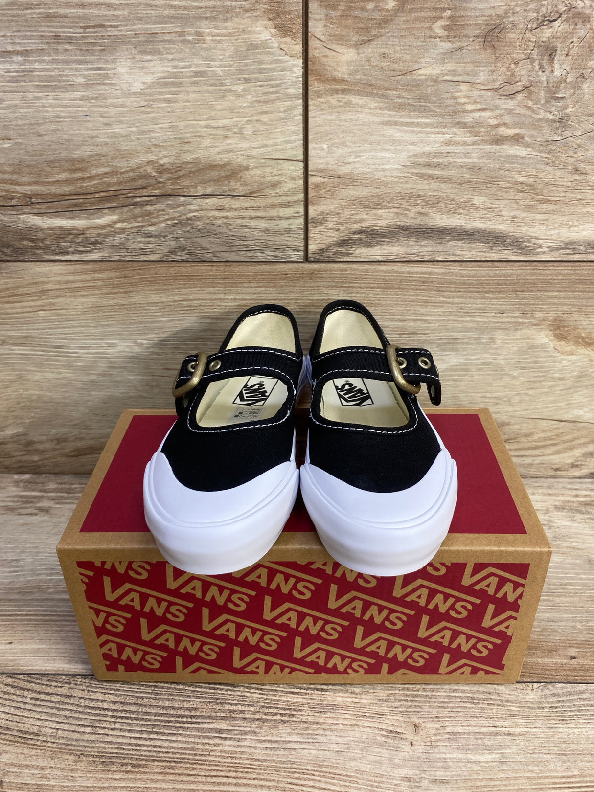 NEW Vans Mary Jane Shoes, Black/White sz 11.5c