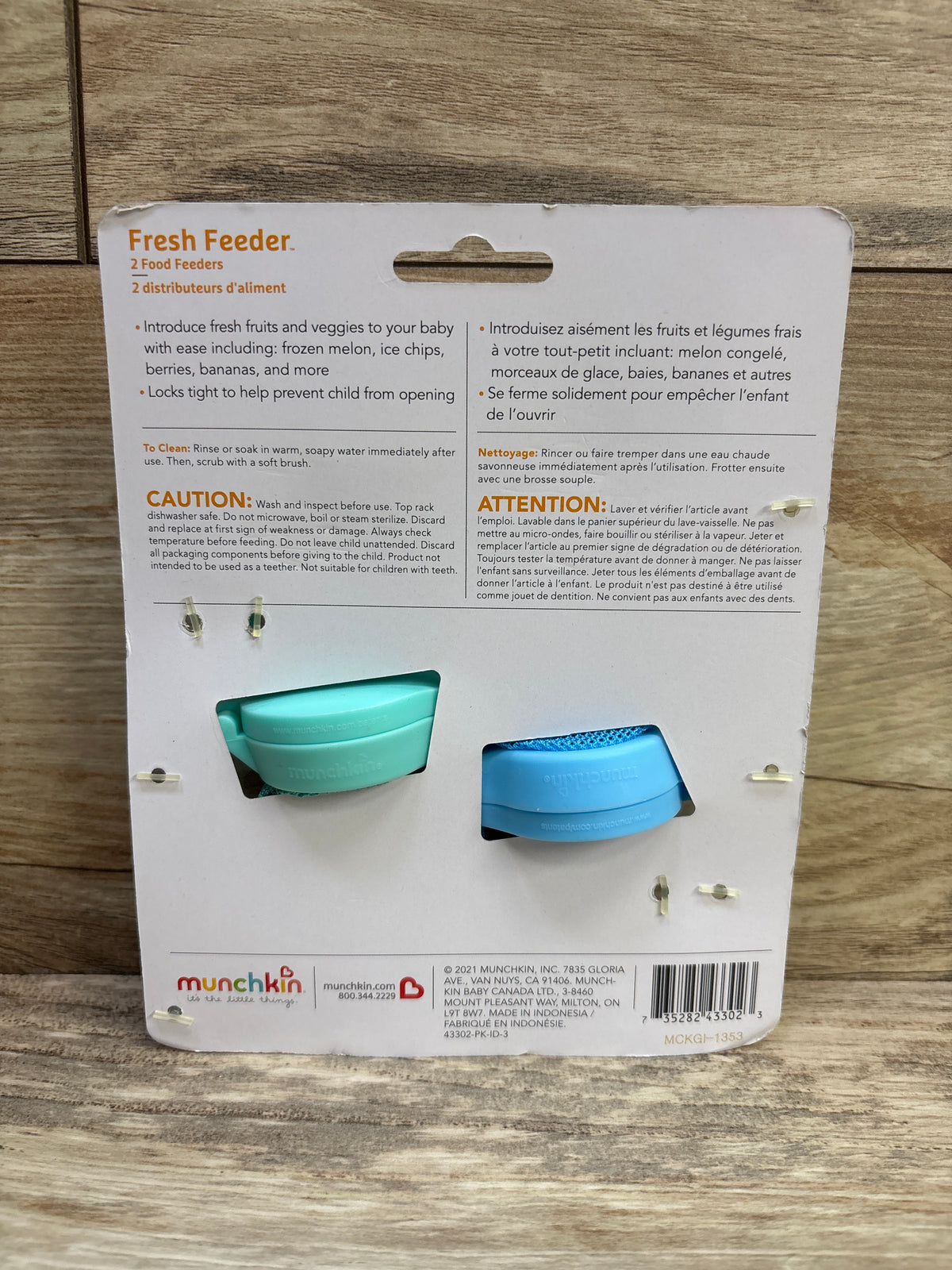 NEW Munchkin 2pk Fresh Food Feeders