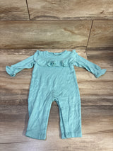 Knit Ruffle Coverall Teal sz 3-6m