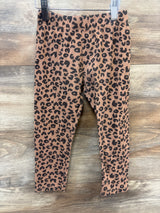 Disney Junior Minnie Mouse Ribbed Leopard Leggings Brown sz 5T