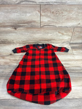 Carter's Buffalo Plaid Fleece Sleep Sack Red sz 0-3m